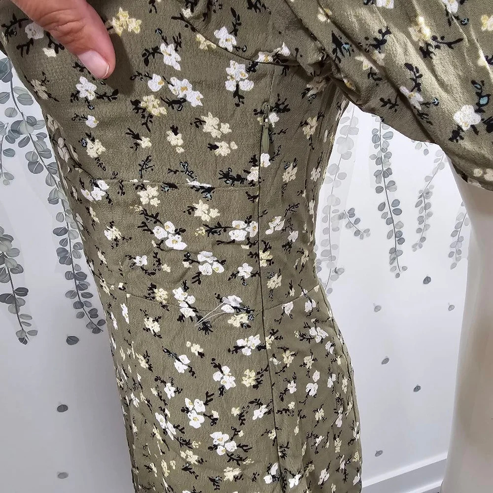 Women's ASTR the Label Green Floral Dress Size S - Picture 8 of 13